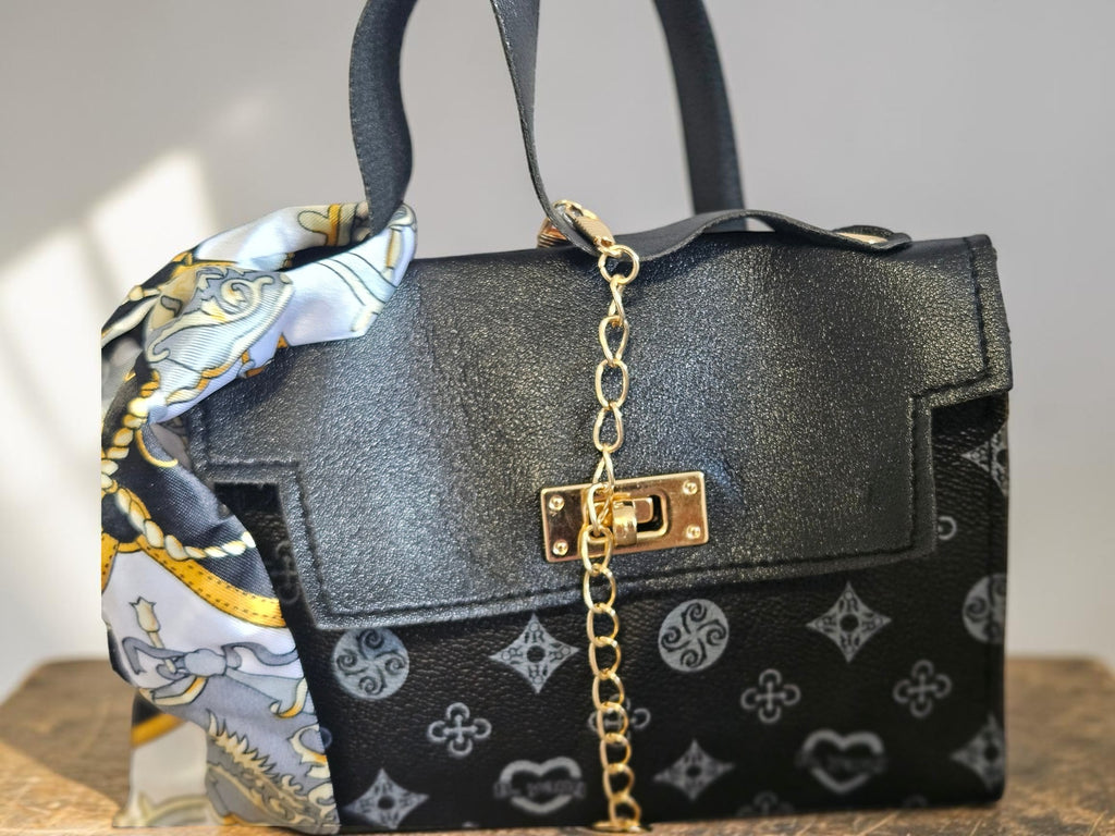 Small Crossbody Handbags Top Handle Wallet Retro Print Underarm Shoulder Bag Handbag Magnetic Lock Removable Shoulder Strap