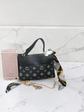 Small Crossbody Handbags Top Handle Wallet Retro Print Underarm Shoulder Bag Handbag Magnetic Lock Removable Shoulder Strap
