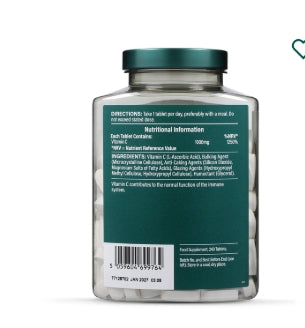 Holland & Barrett Vitamin C 1000mg 240 Tablets High Strength Immune Support UK